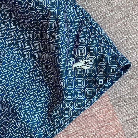 Ted Baker London Blue Patterned Swim Trunks - Picture 6 of 8